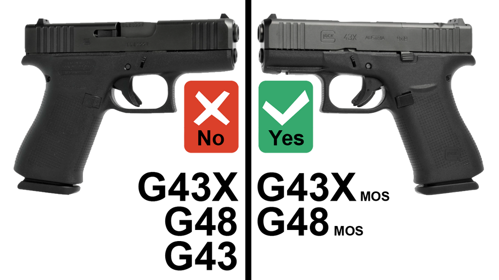 Rail Adapter Sub Compact for Glock 43X MOS, and 48 MOS | Recover Tactical OR43