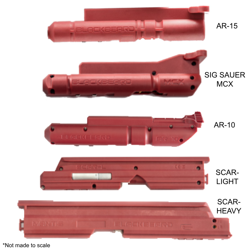BCG Comparison with AR-15, MCX, AR-10, SCAR Light, and SCAR Heavy