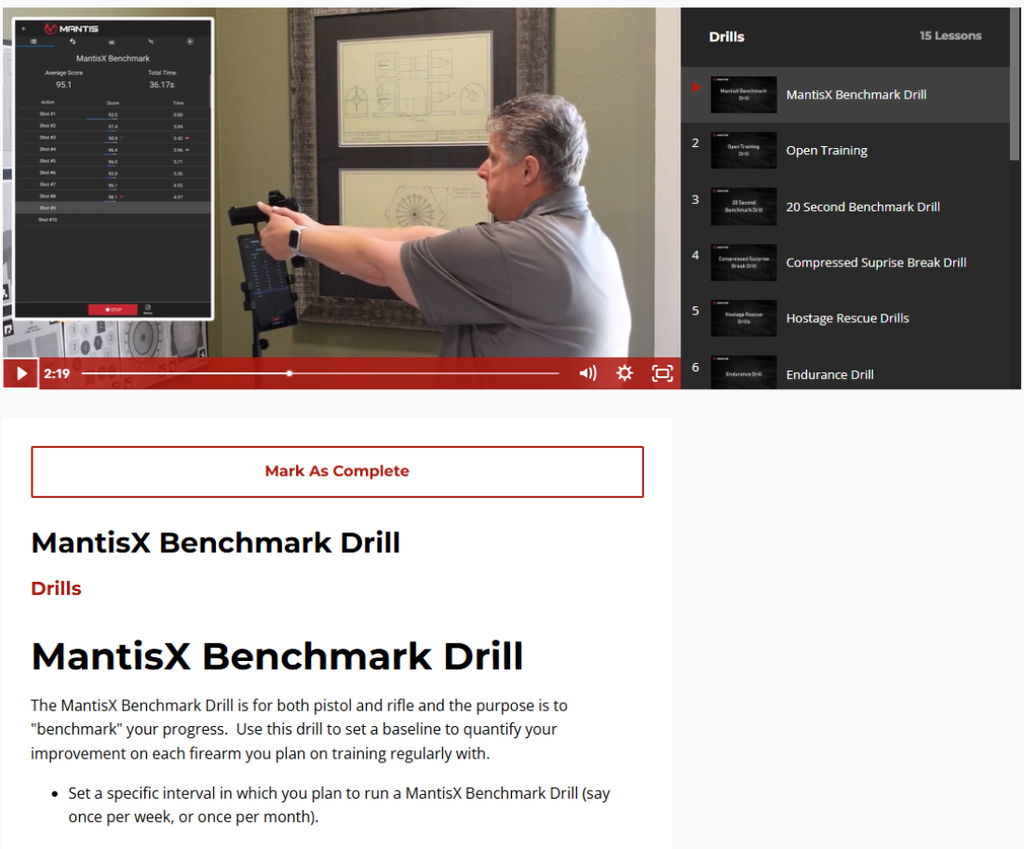 Sample Drill Video from Mastermind Course
