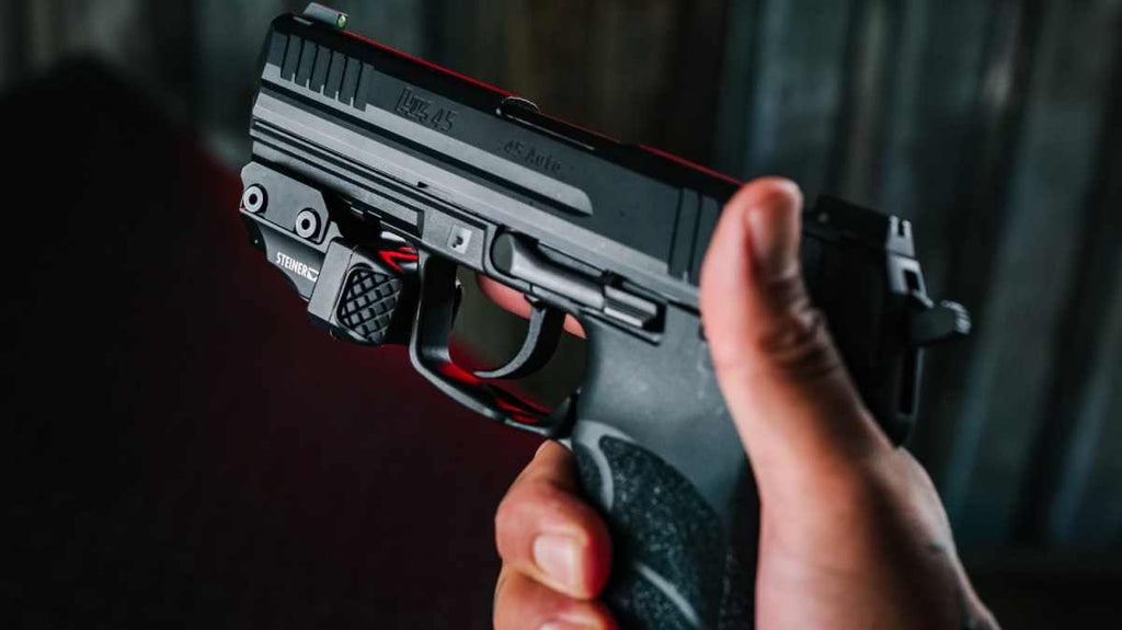 TORX Mounted on Pistol for Dry or Live Fire Training