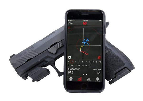 Mantis X2 Shooting Performance System with  App Showing Shot Trace View