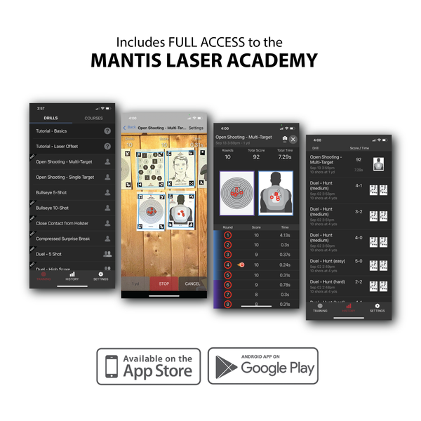 Screenshots of Mantis Laser Academy Training App - Mantis