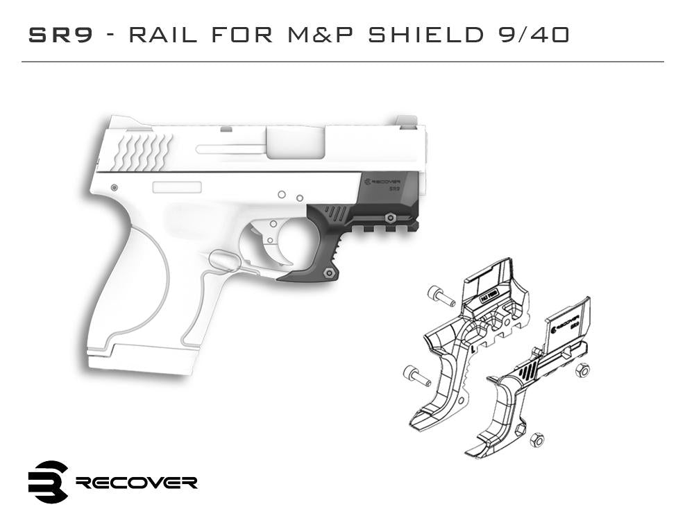 Rail Adapter for Smith & Wesson Shield | Recover Tactical SHR9