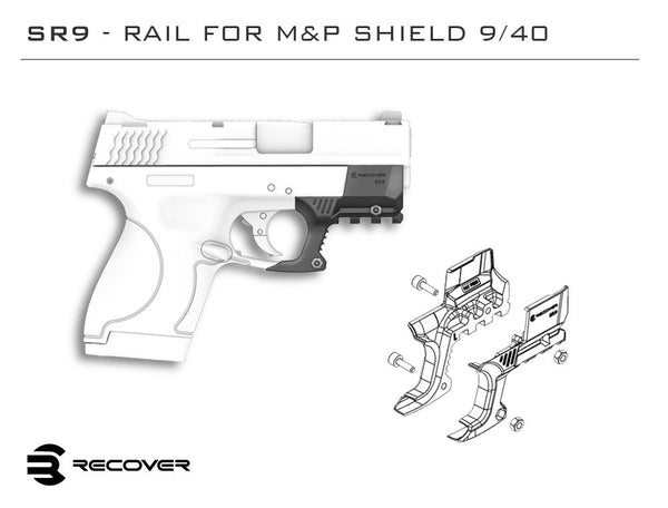 Rail Adapter for Smith & Wesson Shield | Recover Tactical SHR9